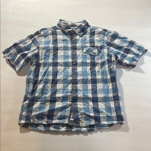 MOUNTAIN KHAKI - MK Blue and White Checkered Men's Shirt